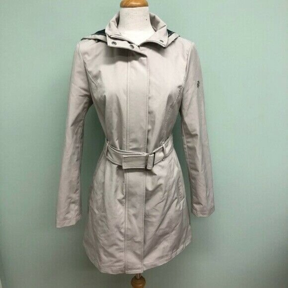 Calvin Klein Women Trench Coat with Belt Beige - Picture 10 of 14